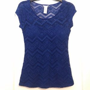 Candies lace knit shirt